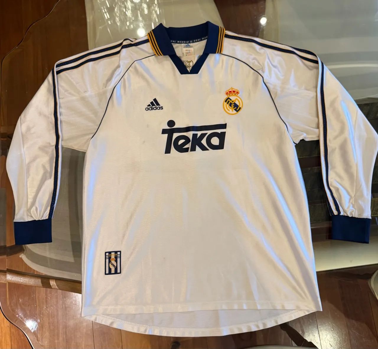  Real Madrid 長袖シャツ XL Camisa Real Madrid 1999-00 manga longa XL - Roupas - Anchieta
