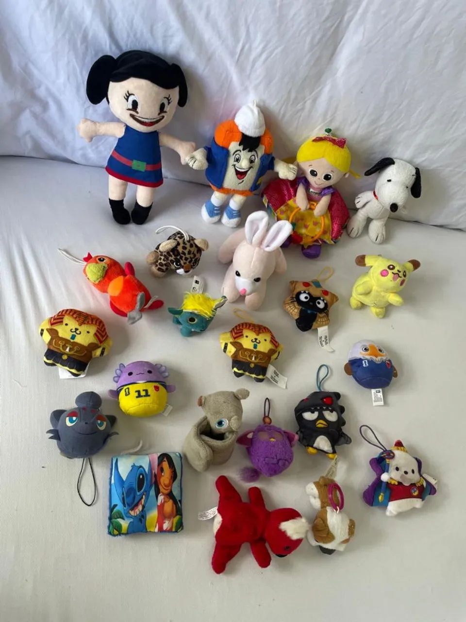 Mini pelúcias diversas lote 