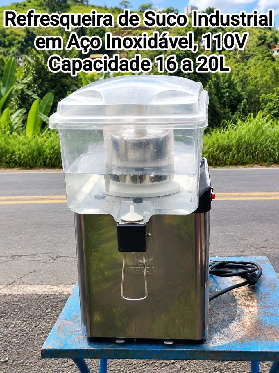 Refresqueira de Suco Industrial em Aço Inoxidável 