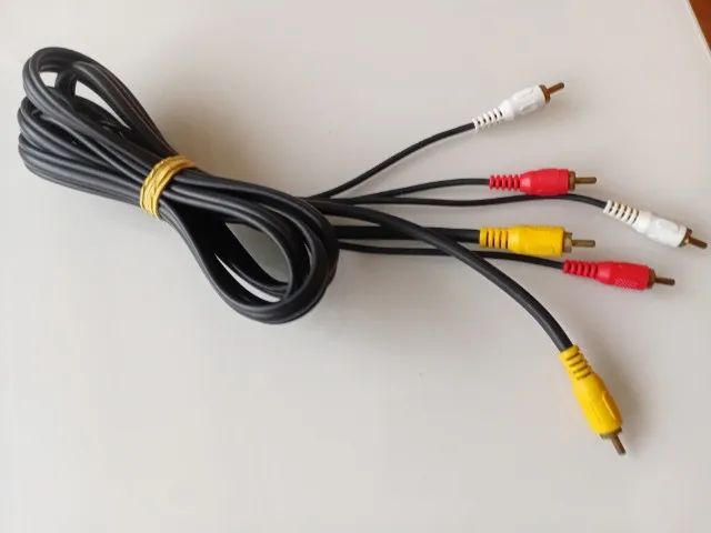 Cabo Audio Video Av 3 Rca Tv Dvd Game Som 2 Metros - Foto 3
