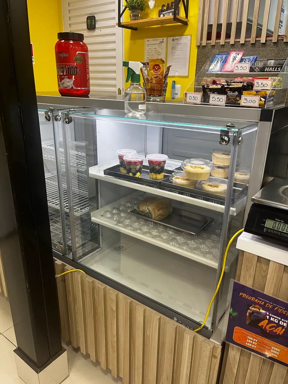 Vitrine restaurante quente/gelada 220v