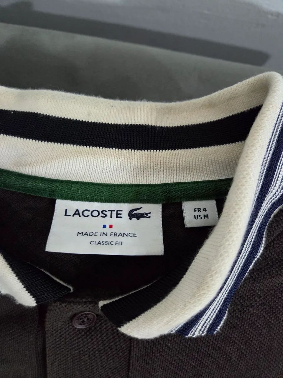 Camiseta Polo Lacoste Marrom - Foto 2