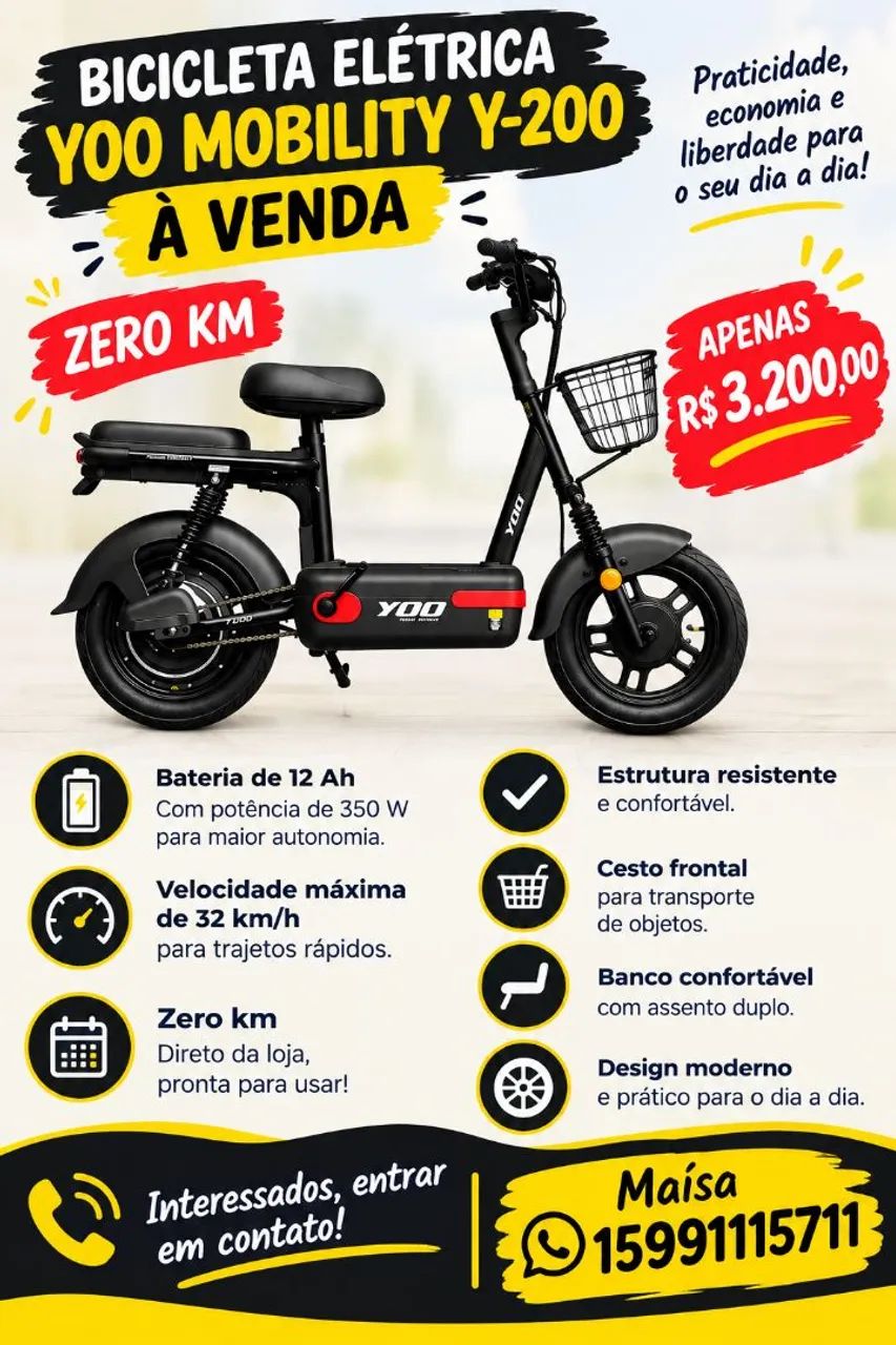 Bicicleta elétrica 