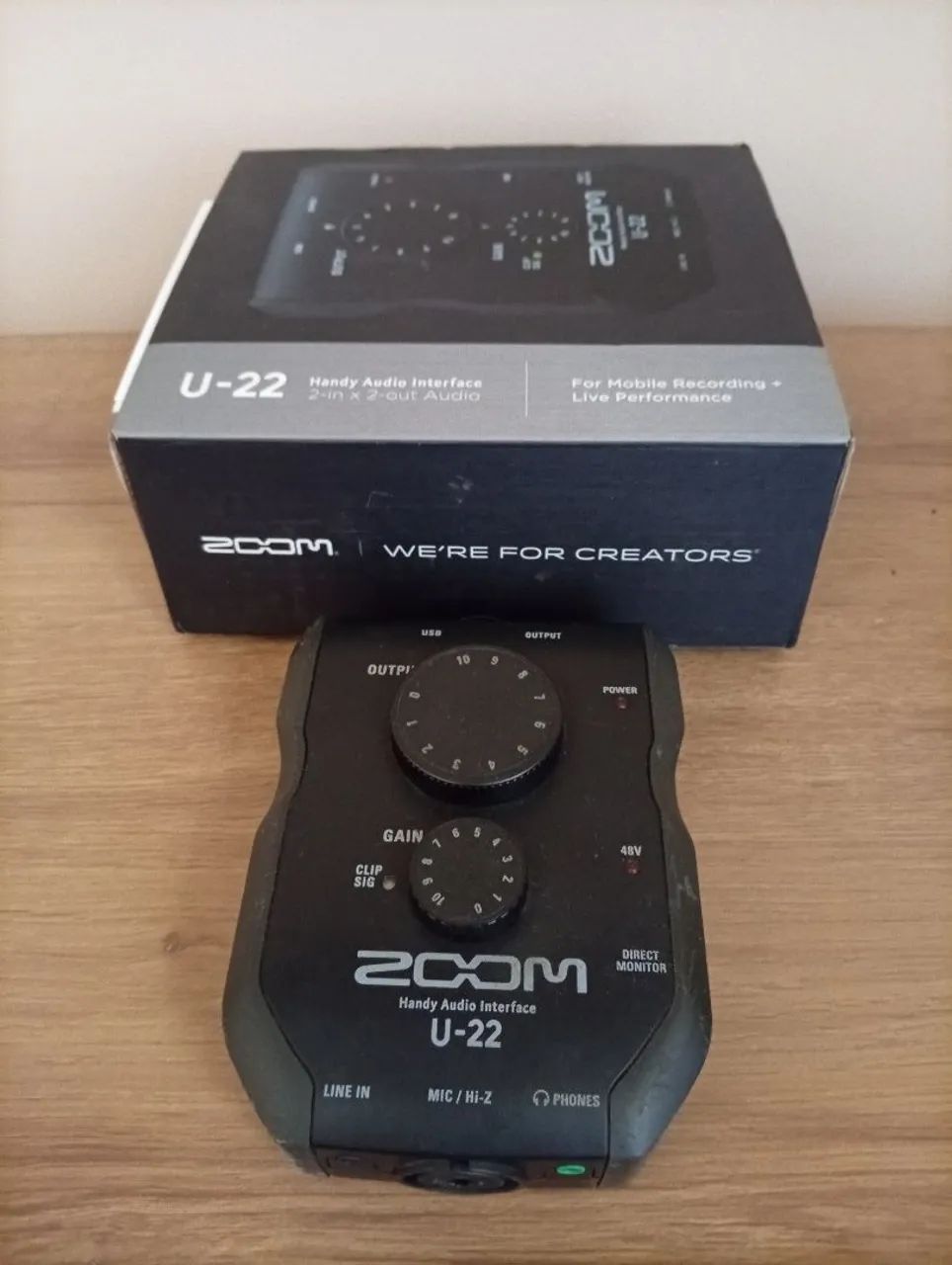 Interface de Audio Zoom U-22