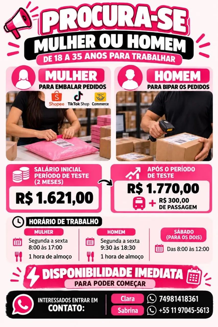 Vaga de emprego 