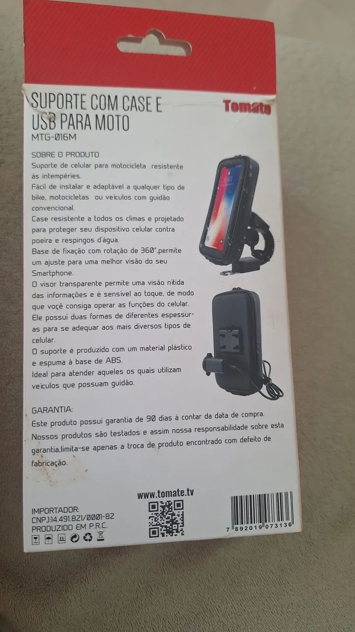 Vendo Suporte com Case e USB para Motos - Foto 3