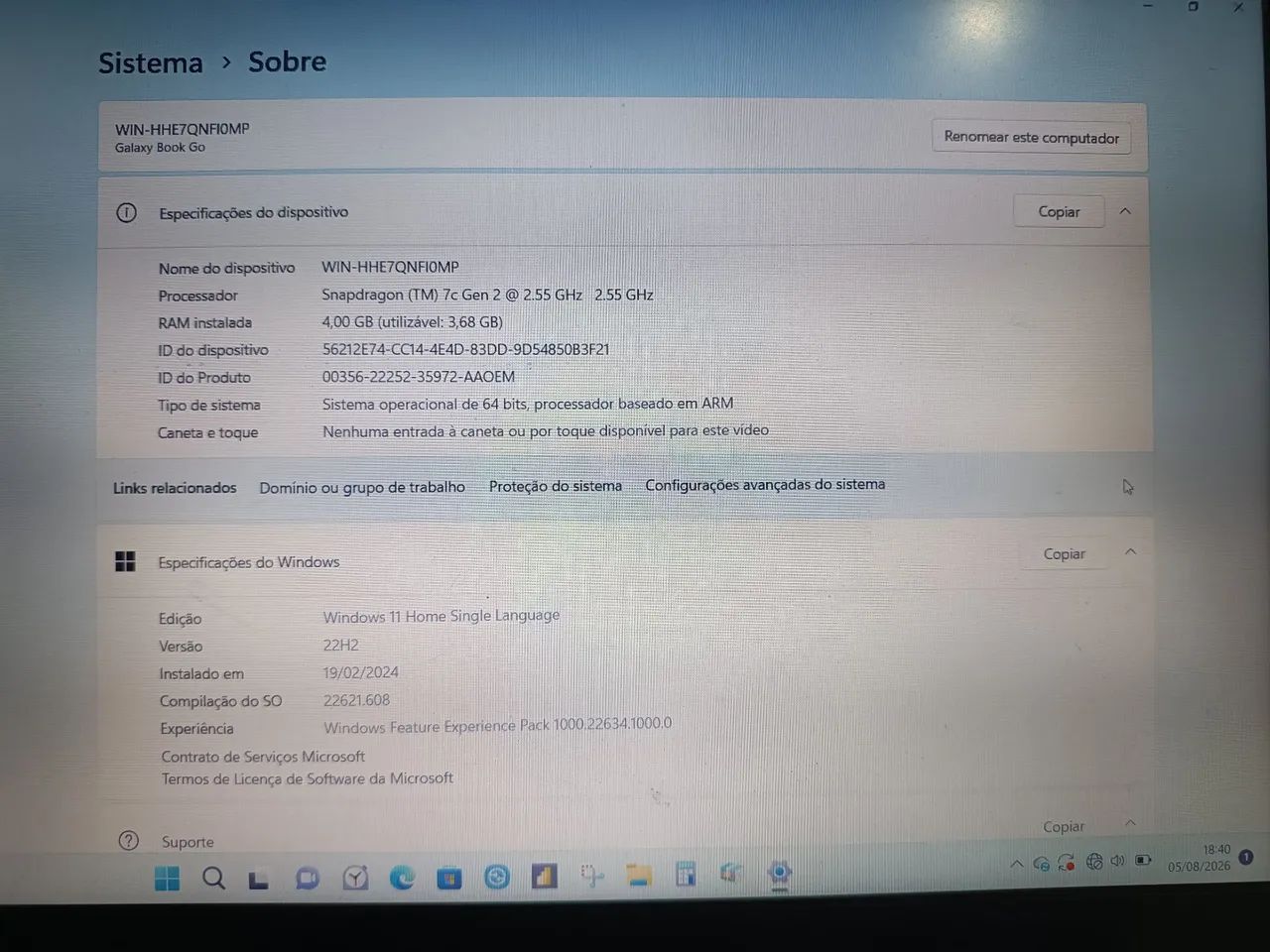 Notebook Samsung Galaxy Book Go - Foto 5