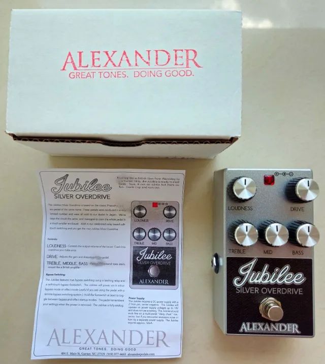 Pedal Alexander Jubilee Silver Overdrive - Instrumentos musicais
