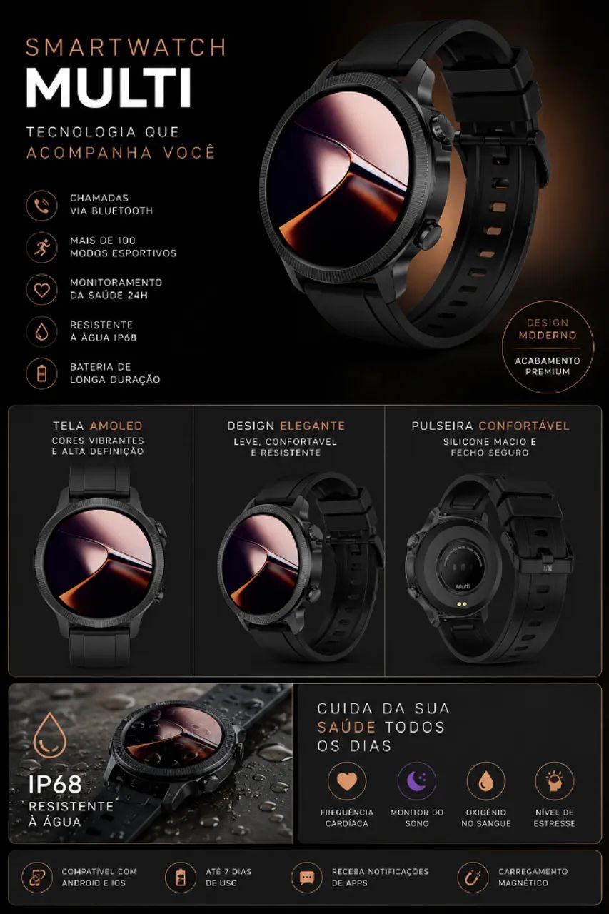 Relógio Smartwatch Multi G2r 
