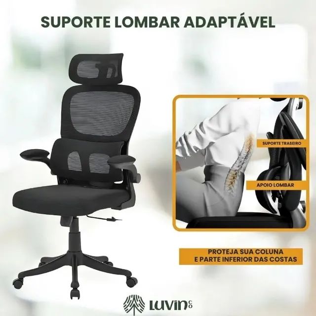 Vendo Cadeira Ergonômica Luvinco Genebra B500 (Nova na caixa) - Foto 3