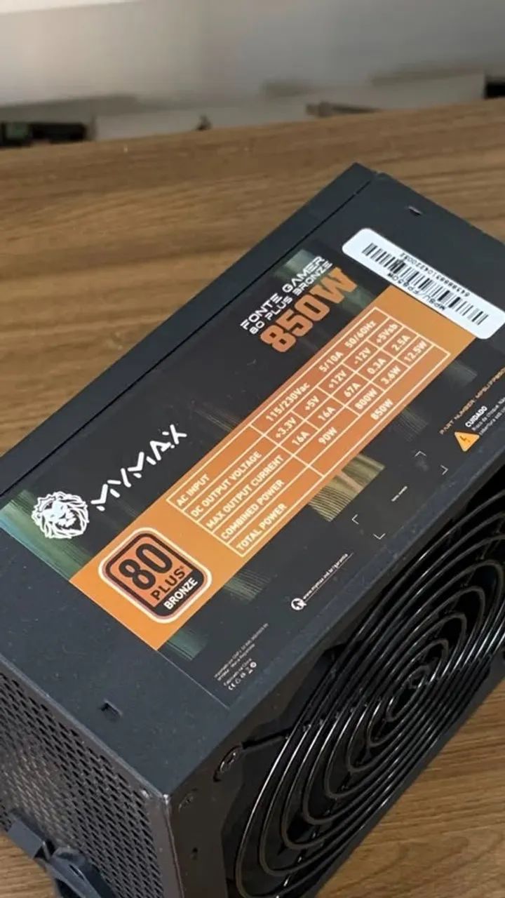 FONTE MYMAX 850W 80 PLUS BRONZE - Foto 2