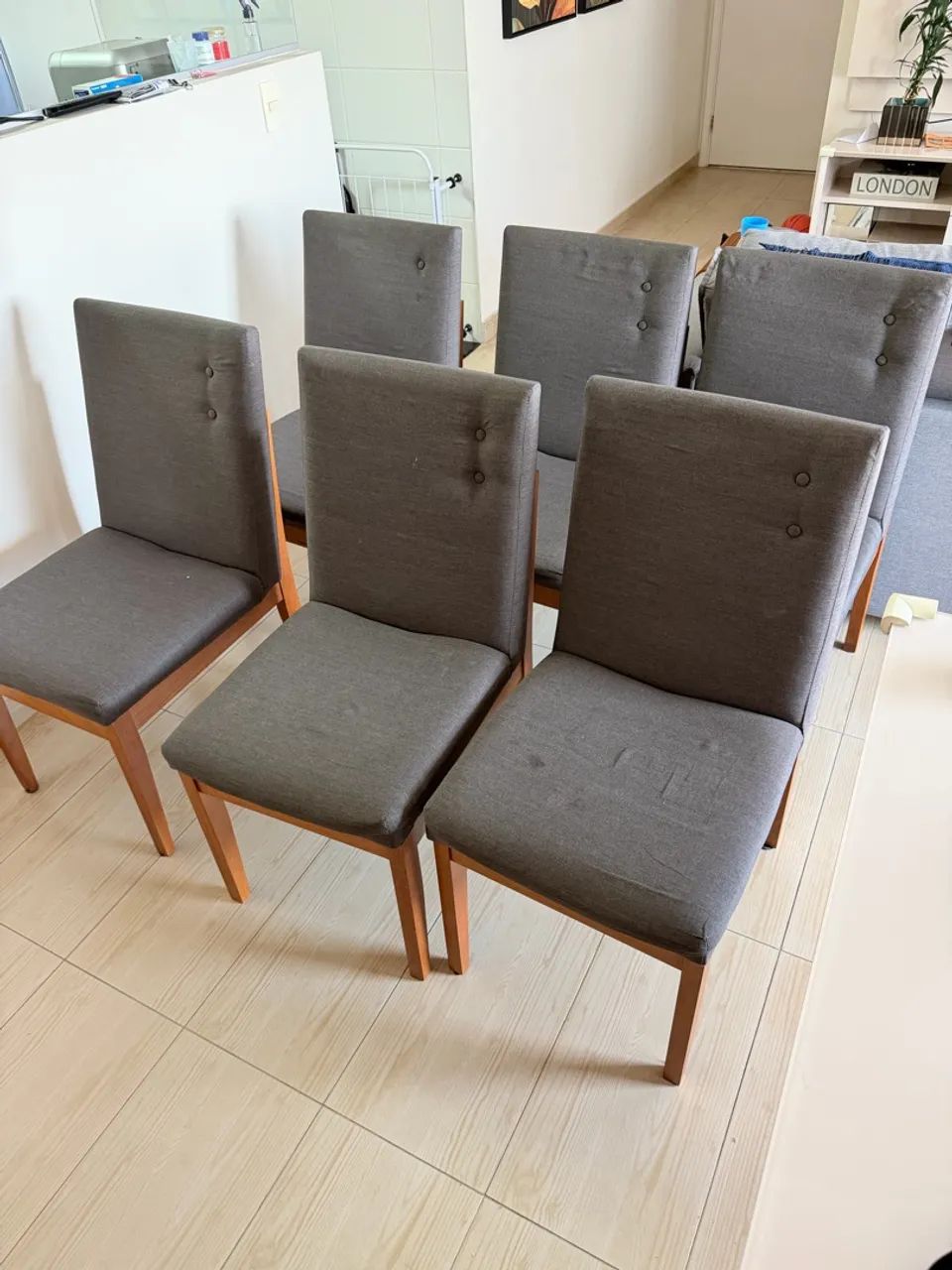 6 Cadeiras para sala de jantar madeira maciça - Foto 3