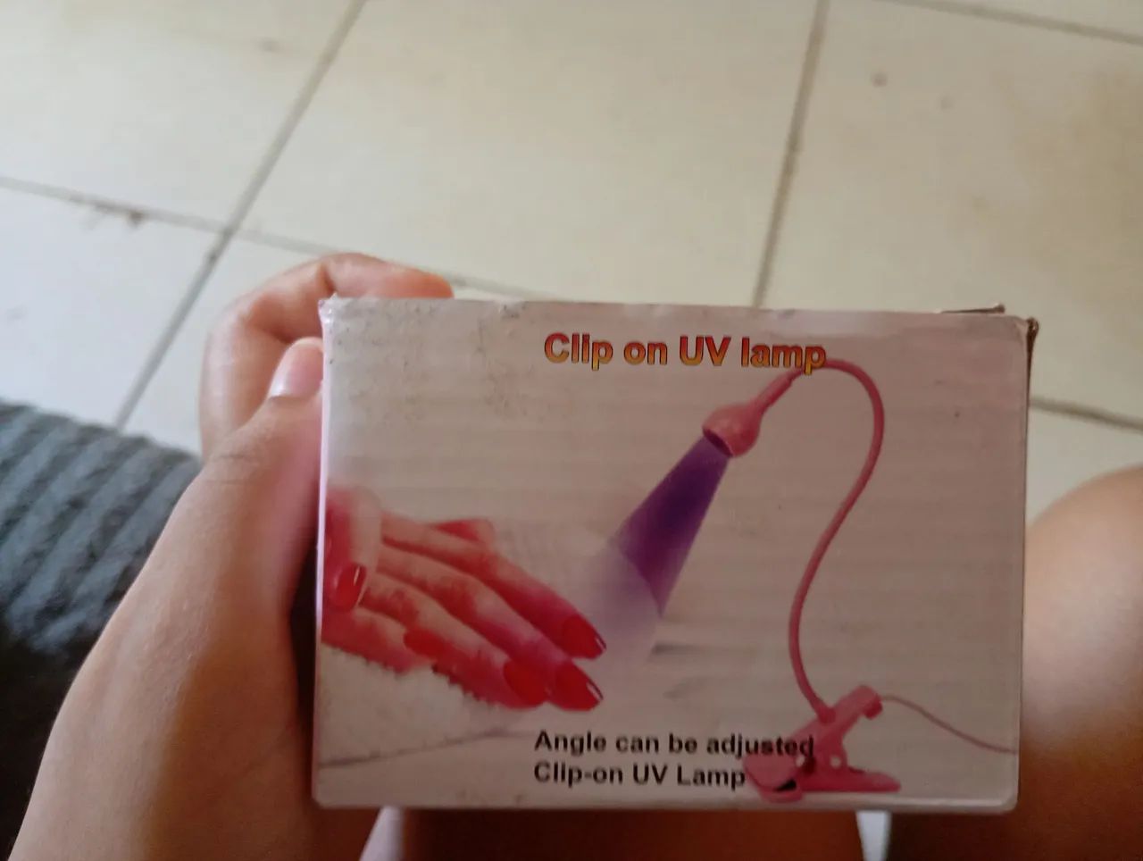 Clip on UV lamp