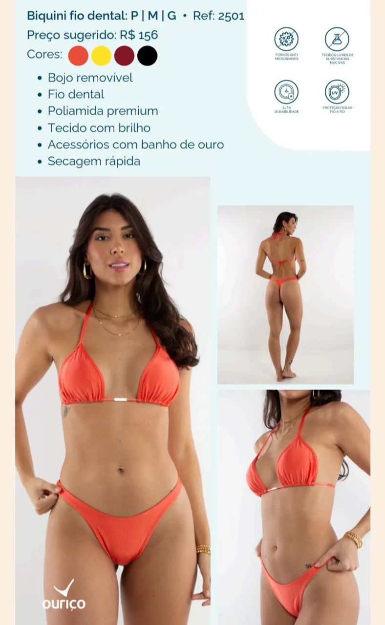 Revendedor Ouriço moda praia 
