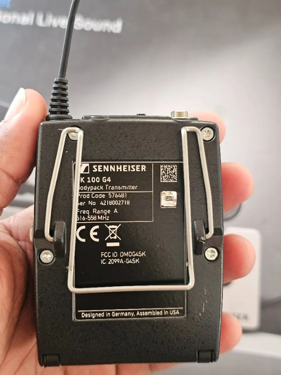 Transmissor Bodypack Sennheiser Sk 100 G4 - Foto 6