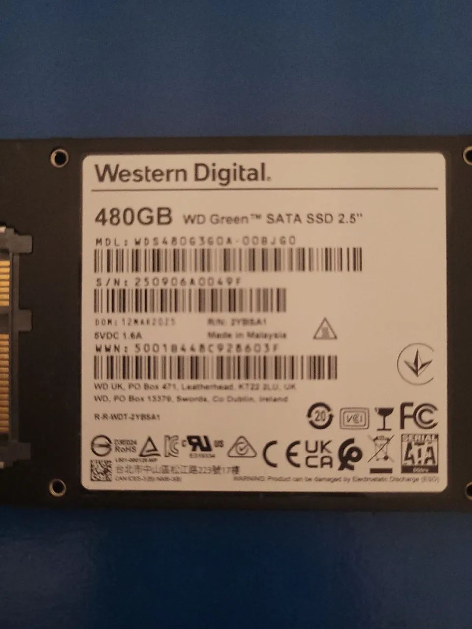 SSD WD Green 480GB + Crystal Disk - Foto 2