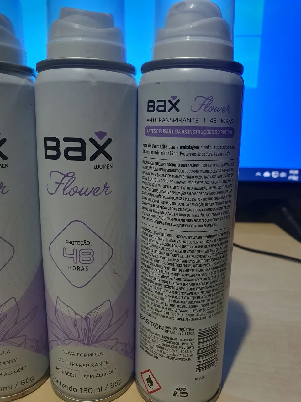 BAX kit com 3un desodorante aerossol antitranspirante - Foto 2