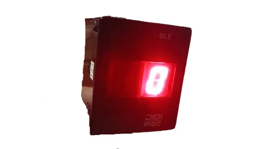 Display Digital Bcd Digimec Ble-2-24vcc Industrial 2 Digitos Led Vermelho - Foto 4