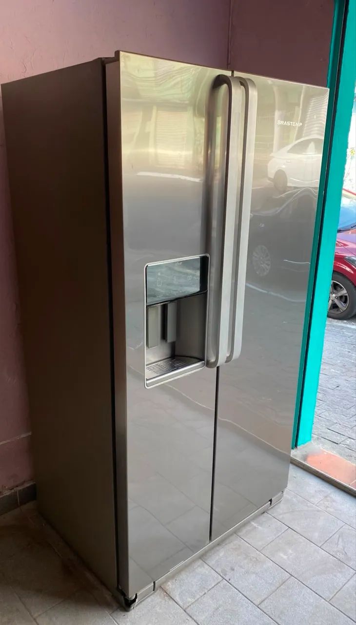Geladeira Side by side Brastemp inox 