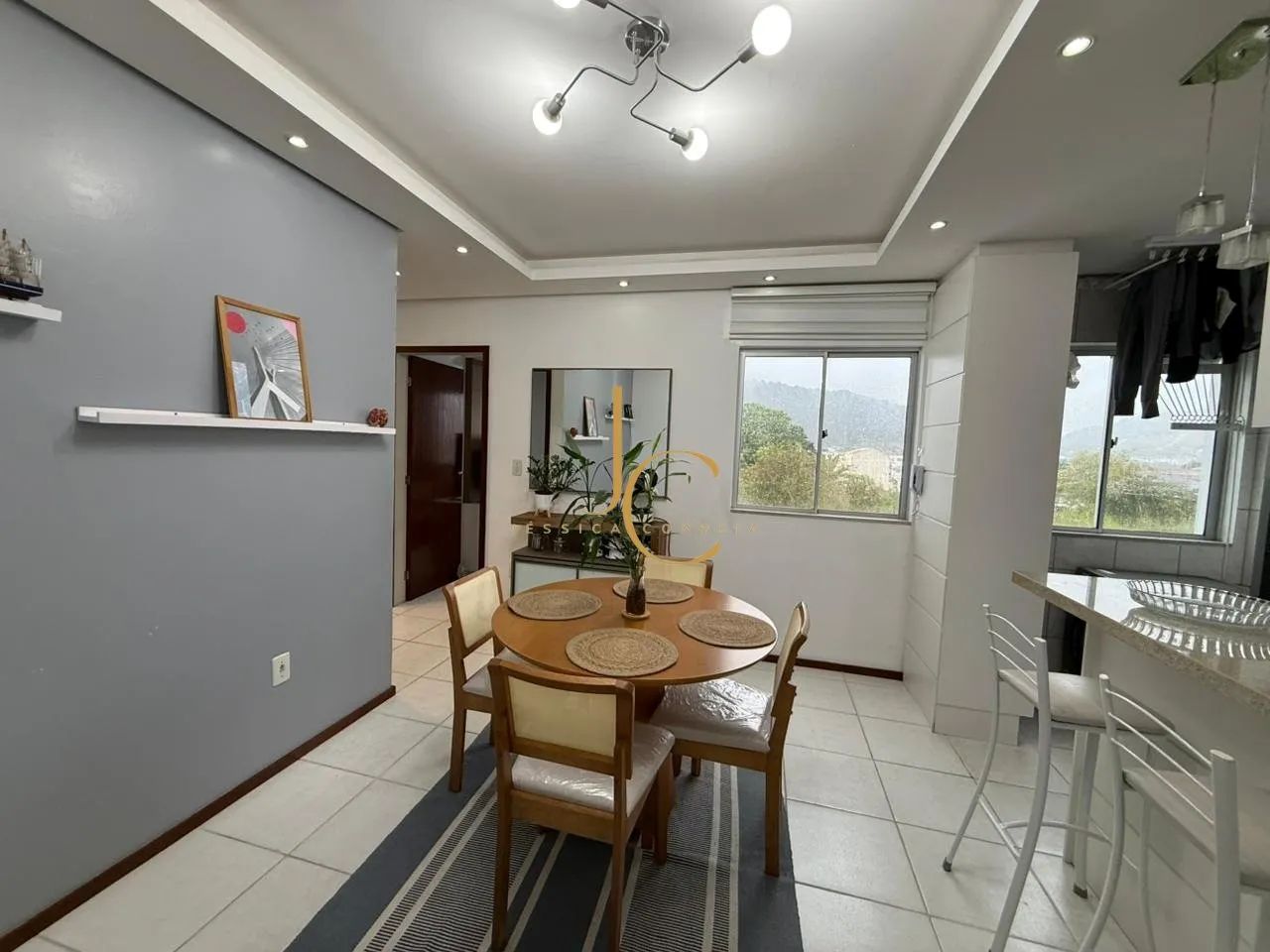 Apartamento semi mobiliado com 3 dormitórios no bairro Fundos em Biguaçu SC - Foto 4