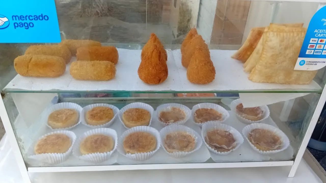 Vitrine de salgados 