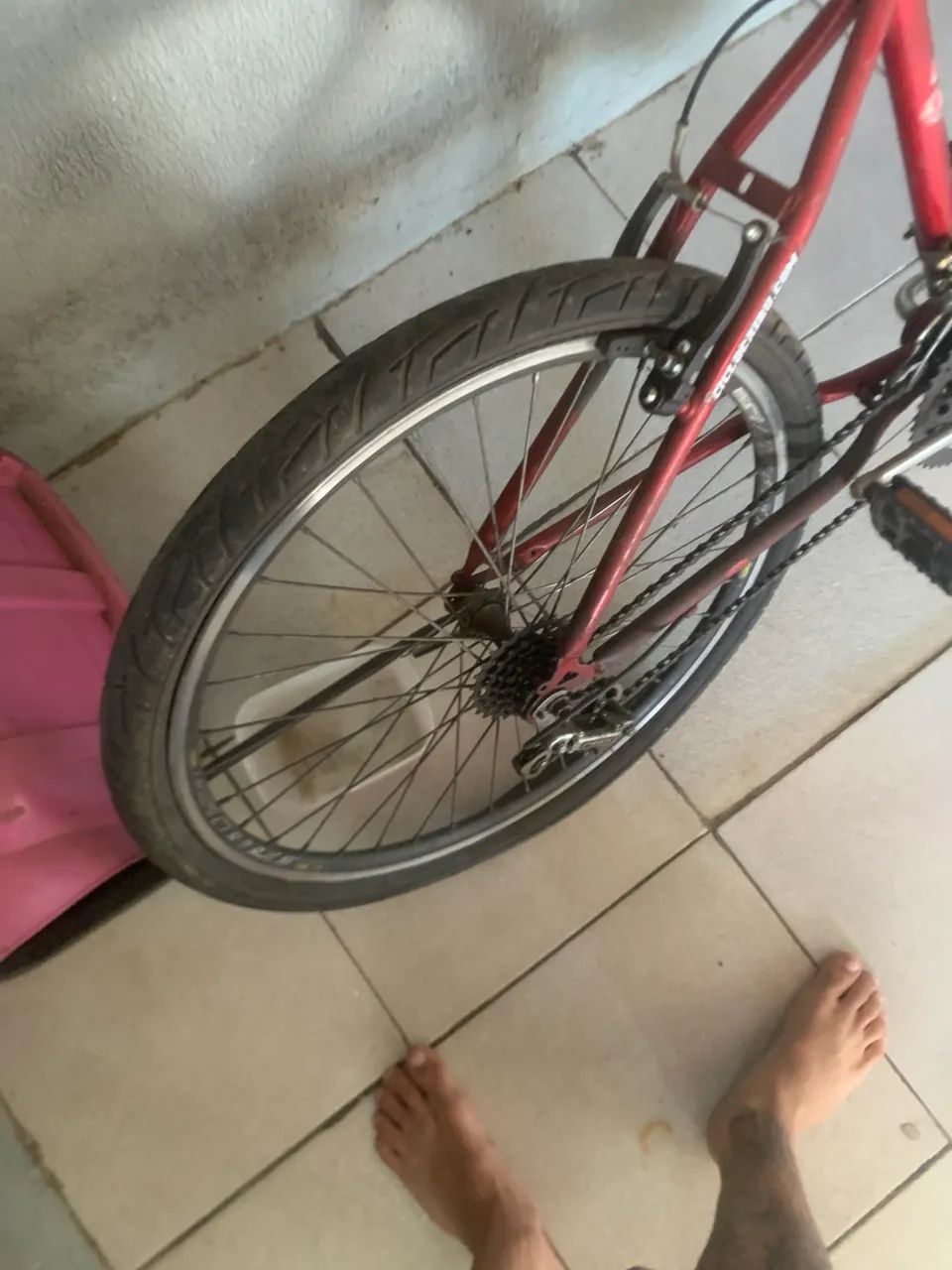 Bicicleta caiuru vermelha - Foto 4