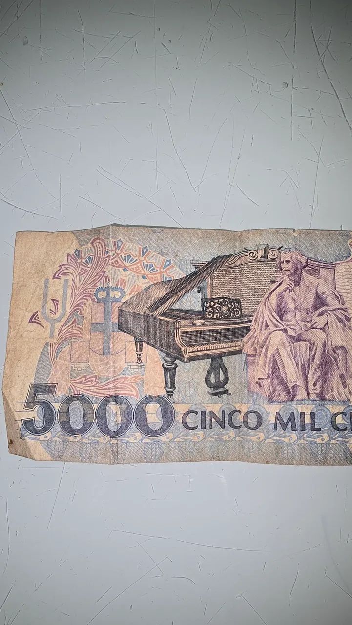 Cédula antiga 5 Mil Cruzeiros - Foto 3