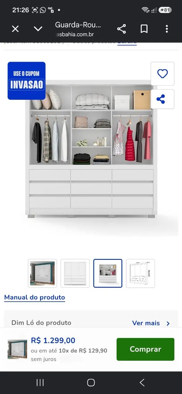 Guarda roupa - Foto 2