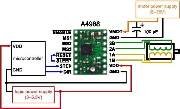 Driver Motor De Passo A4988 Stepstick - Foto 3