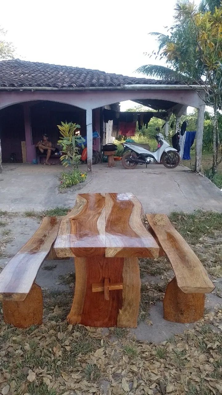 Vendo mesa rústica R$2.500 - Foto 3