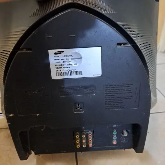 Tv de Tubo 21 Polegadas Slim com defeito. Possui porta de vídeo componente para Games; - Foto 3