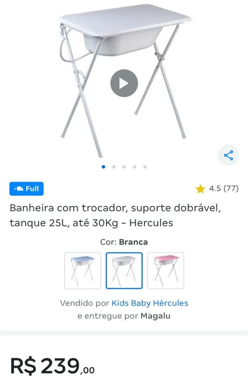 Banheira de bebê nova
