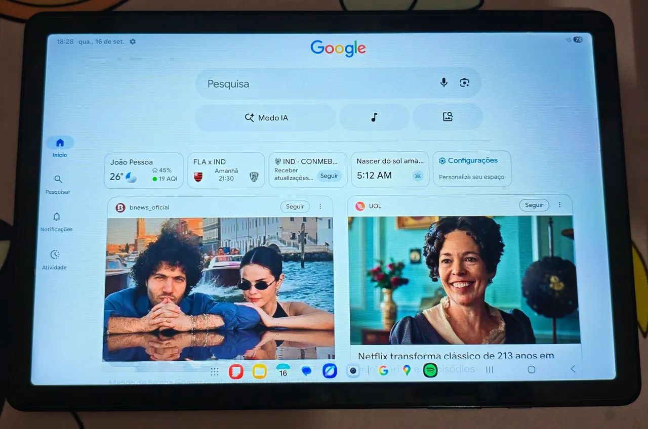 Tablet A9+ Plus SAMSUNG Excelente estado - Foto 3