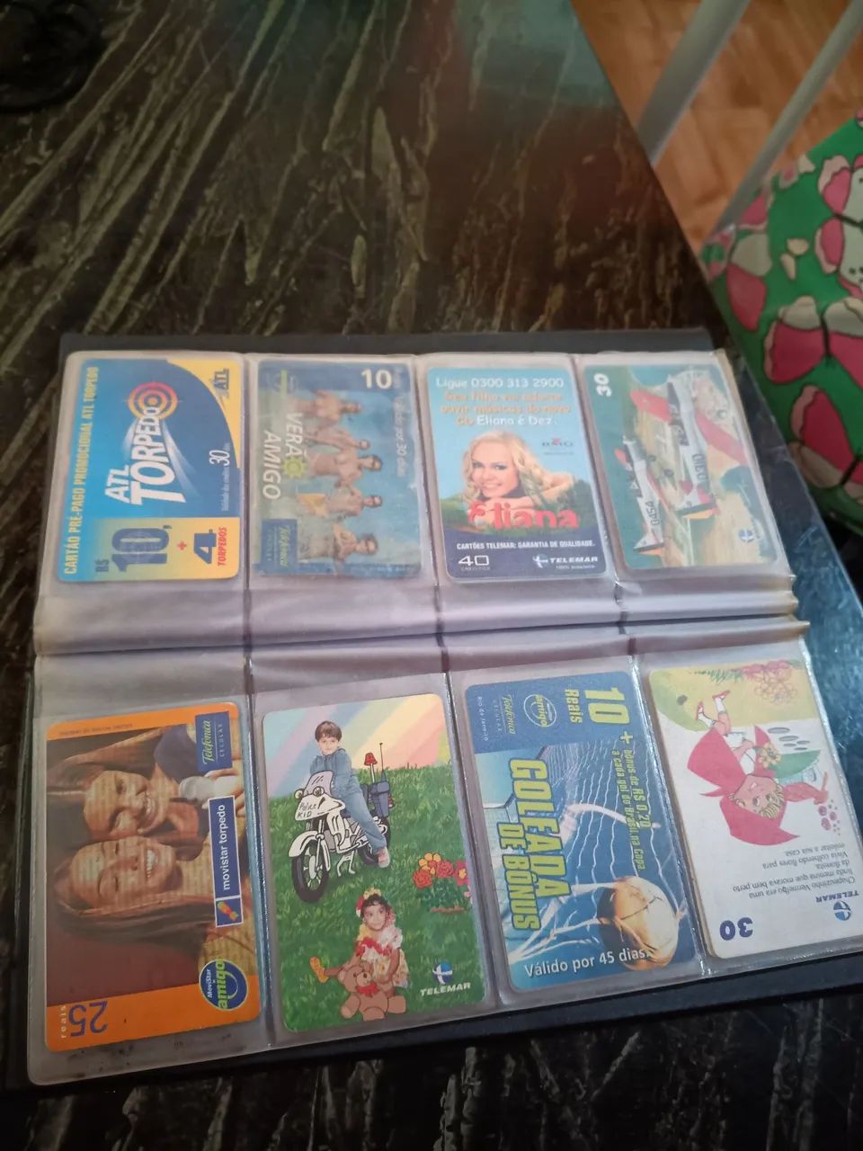 Cartão de telefone relíquia 