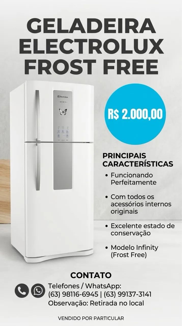 Oportunidade. GELADEIRA Eletrolux  - Foto 2