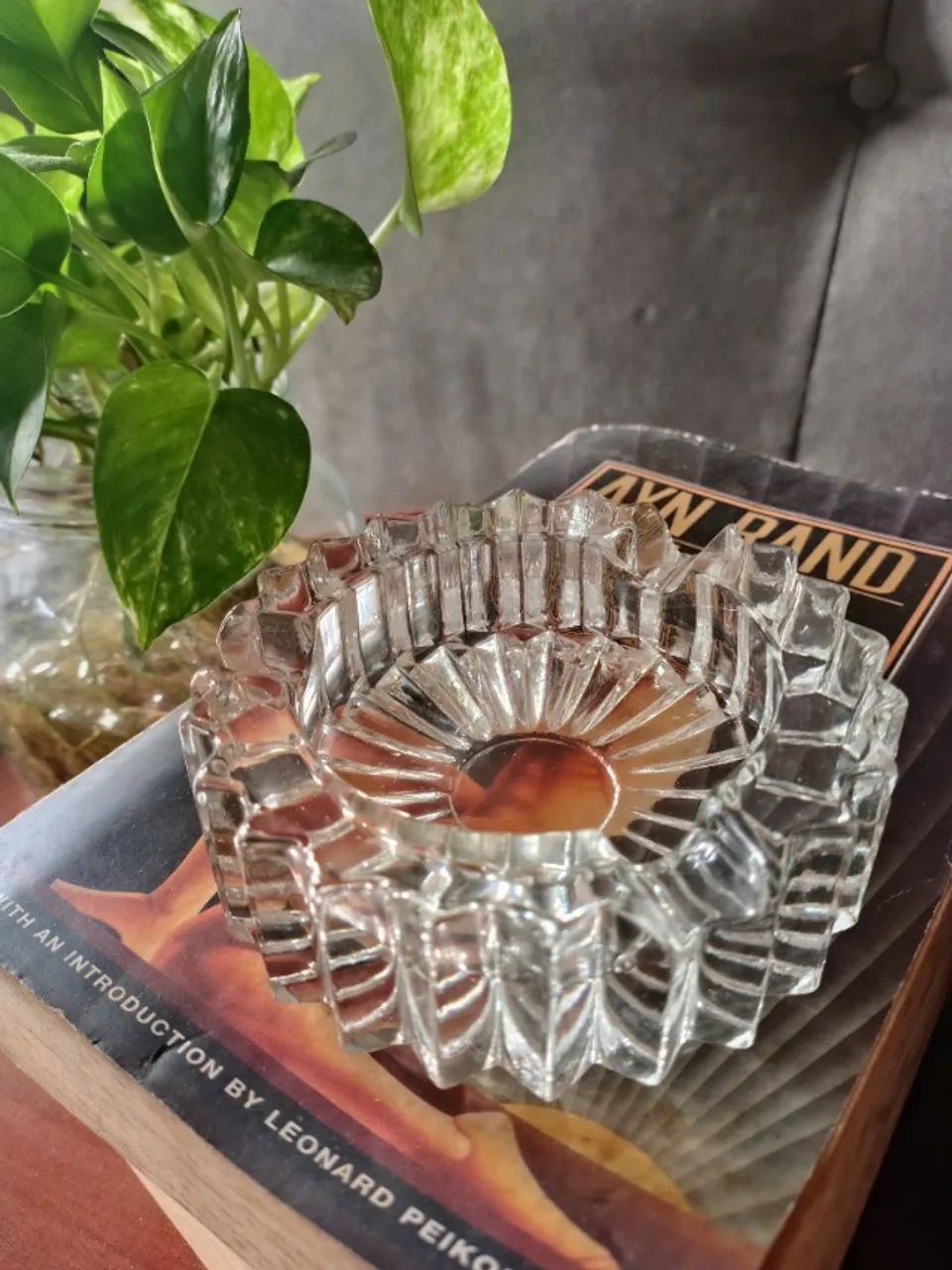 Cinzeiro de cristal antigo  - Foto 3