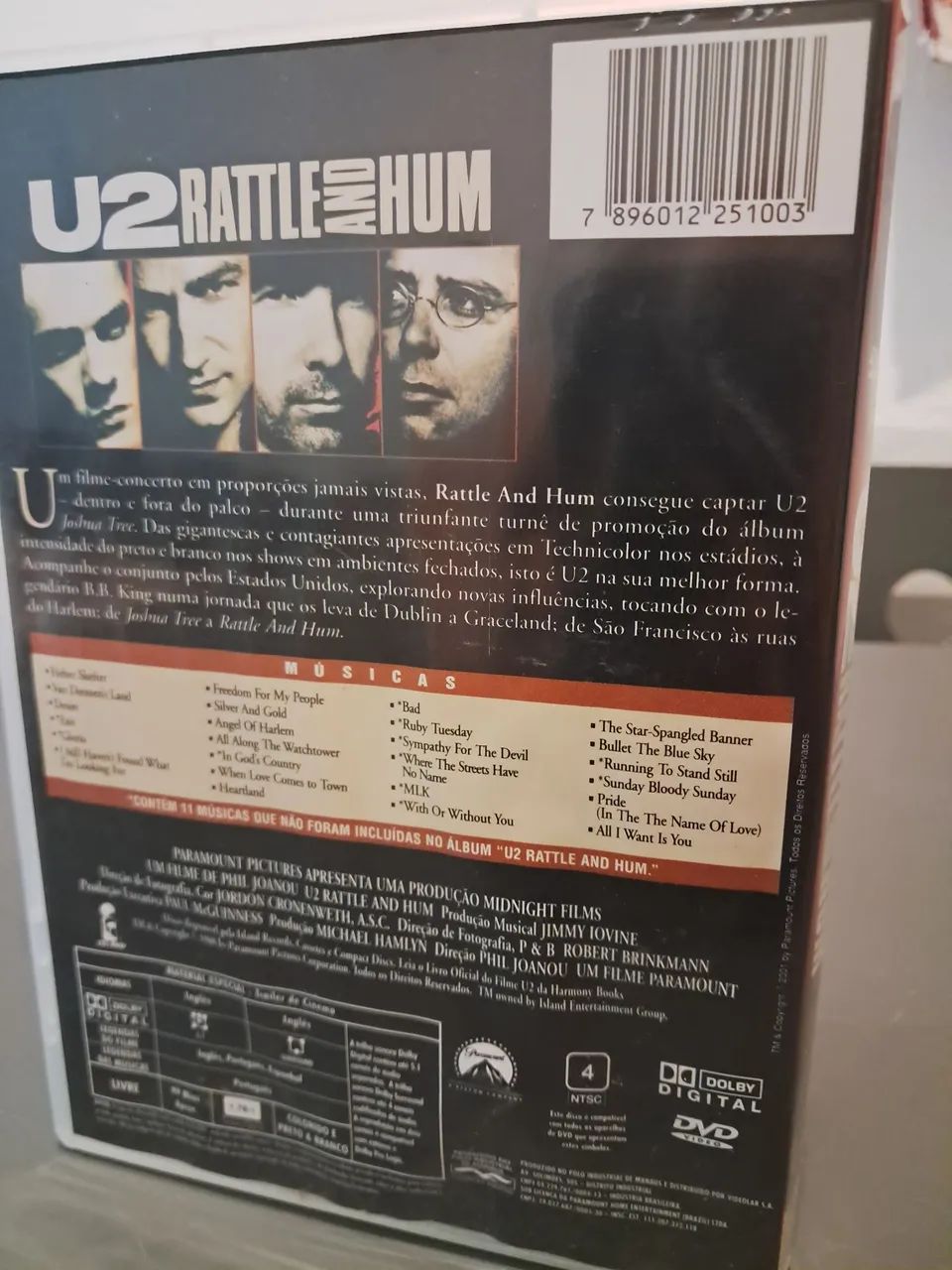 U2 Rattle And Hum Paramount Collection DVD - Foto 3