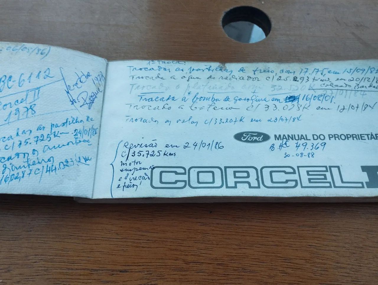Manual do proprietário do corcel 2 
