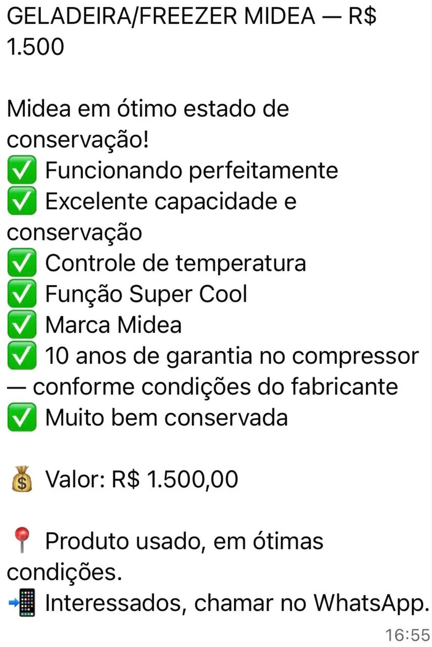 Geladeira Midea  - Foto 3