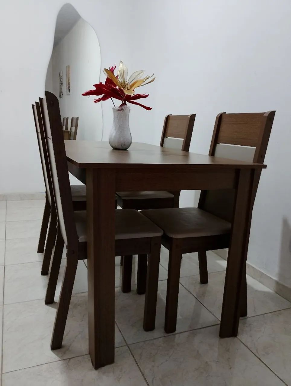 Mesa jantar 6 cadeiras 