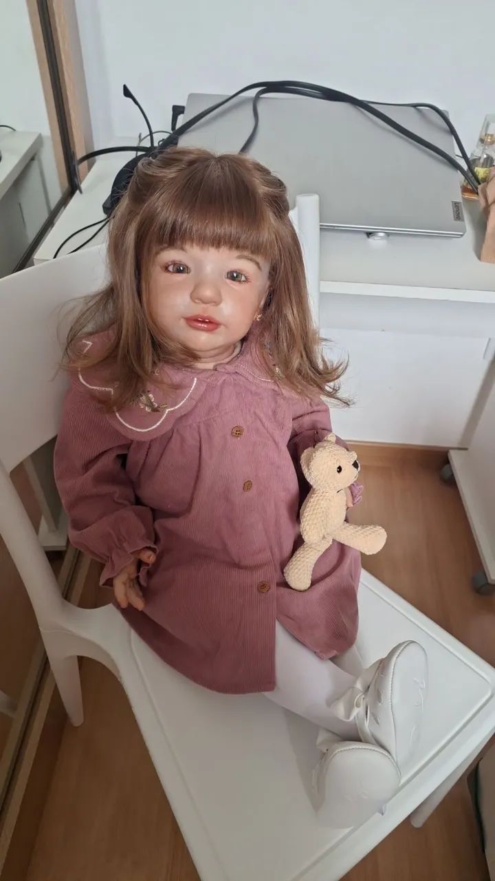 Bebê Reborn Toddler Kit Vito (cabelo humano)<br>humano) - Foto 2