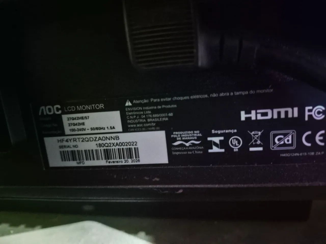 Monitor Gamer AOC 144Hz - Foto 3