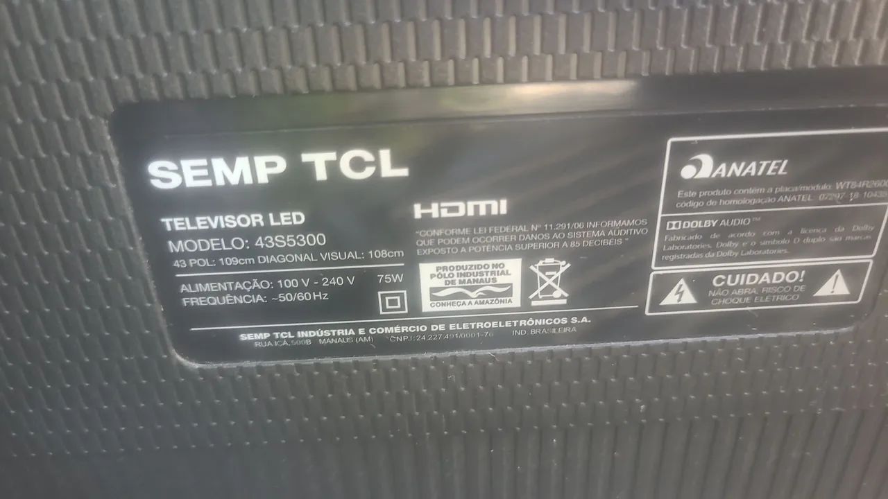 TV TCL tela quebrada.  - Foto 2