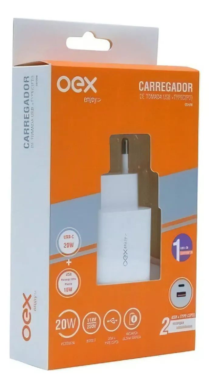 Carregador Duplo Usb + Usb-c (tipo C) Carga Simultânea *NOVO - Foto 2