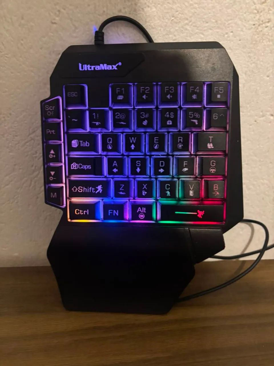 Teclado de uma mão rgb - Foto 2