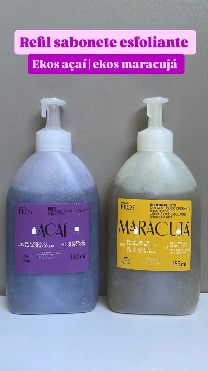 Refil sabonete esfoliante ekos 