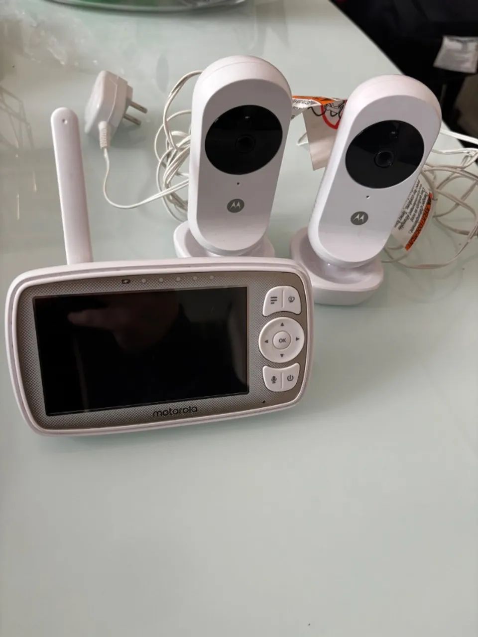 babá eletrônica motorola ease44 c/ 2 câmeras e modo noturno