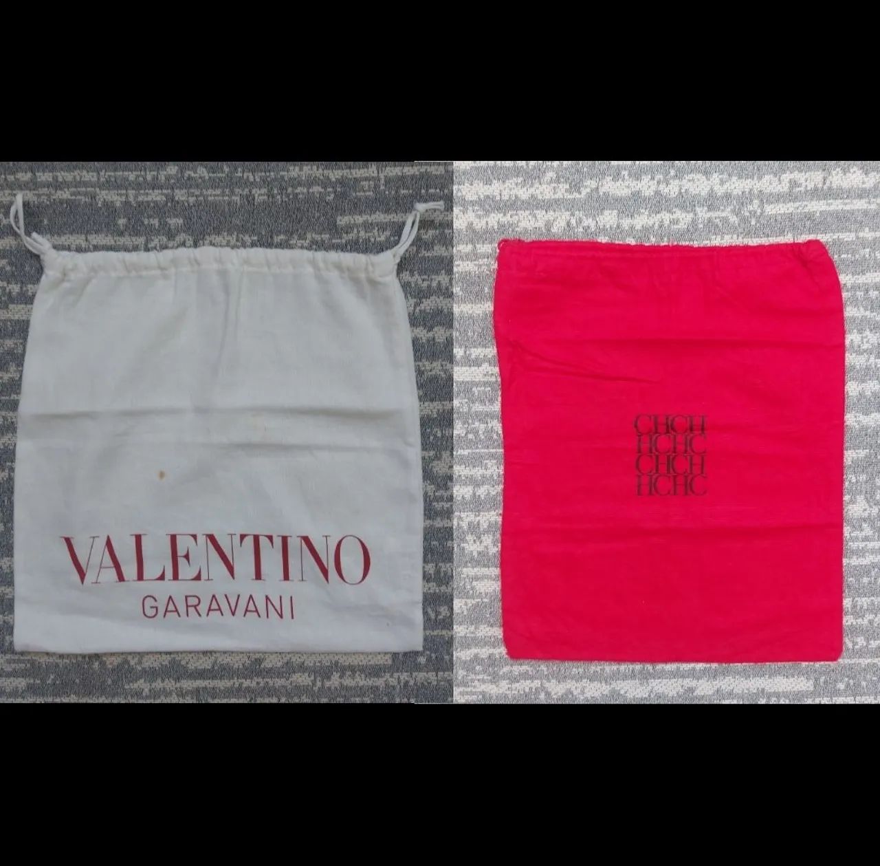 Dust bag Valentino e Carolina Herrera 