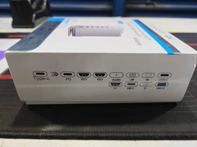 dock usb Hub Usb C 15 Em 1 4k/60hz Pd100w Ethernet - Foto 5