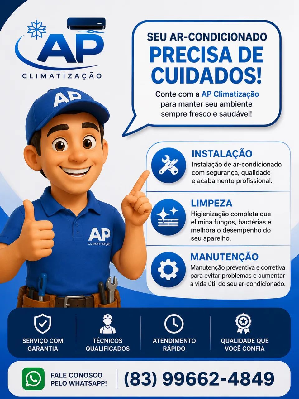 Instalação e manutenção de ar-condicionado 